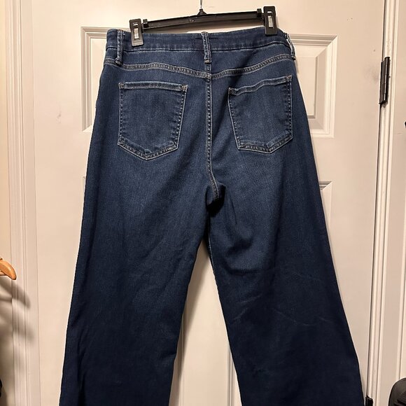 Kut from the Kloth Meg High-Rise Wide-Leg Pant – Dark Blue Wash – Size 10 - Picture 4 of 6